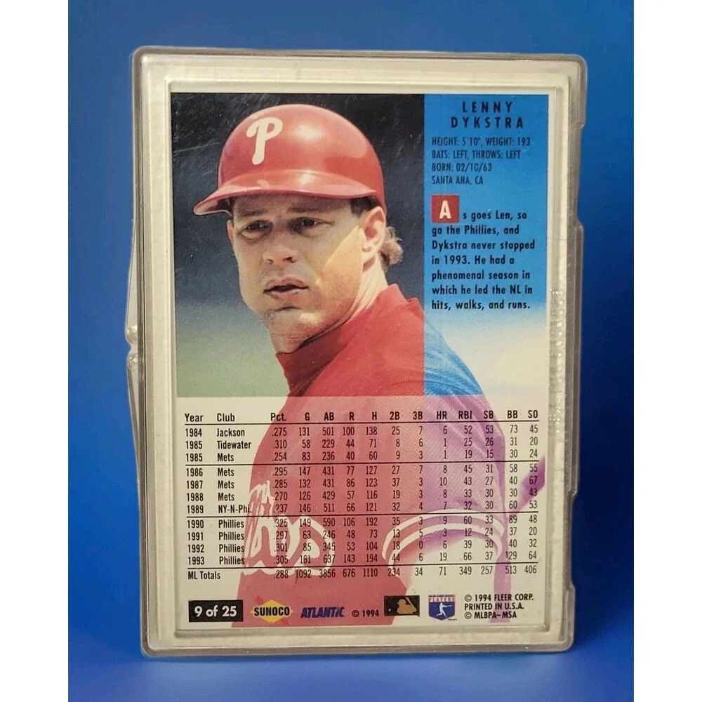 1994 FLEER VINTAGE MLB BASEBALL SUNOCO ATLANTIC COLLECTOR'S EDITION IN CLEAR BOX